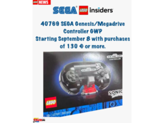 En påstådd läcka som visar LEGO-repliken av en SEGA Genesis-kontroller (bildkälla: Itavix tegelstenar Instagram)