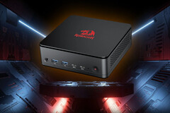Redragon MPC745 Mini PC på en futuristisk bakgrund