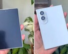 Tunn, lätt och kompakt: En dummy-enhet av Samsung Galaxy Z Fold 8 (Wide) visas i en tidig hands-on-video.