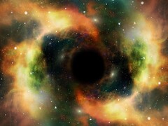 Konstnärsillustration av ett svart hål. (Bildkälla: geralt - Pixabay)