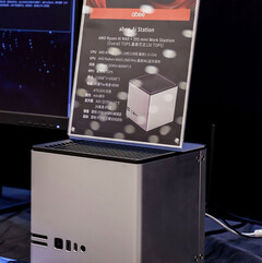 Abee AI Station ser ut att vara högre än många konkurrerande AMD Strix Halo mini-PC-datorer. (Bildkälla: Abee via @9550pro)
