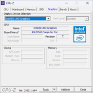 CPU-Z: Intel-grafik