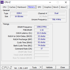 CPU-Z Minne