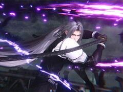 Sephiroth i aktion i Final Fantasy VII: Ever Crisis.