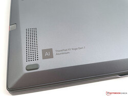 X1 Yoga G7 använder sig av aluminium.