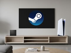 Steam Machine och PS5 i ett vardagsrum