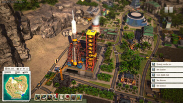 En bild som visar en raket i Tropico 5.