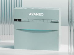 Ayaneo har försett AM03 med två belysningsområden, samt knappar på ovansidan och någon form av urtavla. (Bildkälla: Ayaneo)