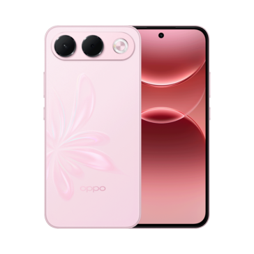 Oppo A7 Pro i färgen Bloom Pink.