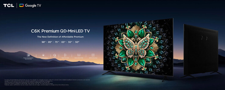 TCL C6K, C61K eller C69K QD-MiniLED TV (Bildkälla: TCL)