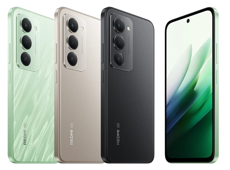 Redmi 15 5G kommer att finnas tillgänglig globalt i ett urval av tre färger. (Bildkälla: Xiaomi)