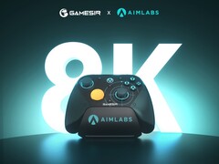 GameSir G7 Pro 8K Aimlabs Edition har den nya generationens TMR-stickor. (Bildkälla: GameSir)