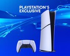 Banner för PlayStation-exklusivitet visas tillsammans med PS5-konsolen