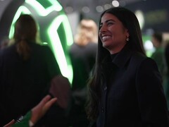 En skärmdump av Xbox-vd:n Asha Sharma under en intervju med BBC News