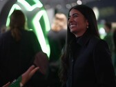 En skärmdump av Xbox-vd:n Asha Sharma under en intervju med BBC News