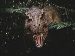 En bild av T. rex