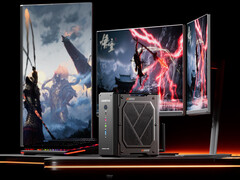 GODY har Ryzen 9 7940HX och Radeon RX 7600XT på skrivbordet. På bilden: en kampanjbild av minidatorn. (Bildkälla: Aoostar)