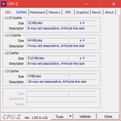 CPU-Z Cache