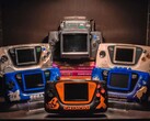 En samling av SEGA Game Gears avbildade