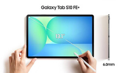 Galaxy Tab S10 FE+ kommer att ha en 13,1-tums skärm. (Bildkälla: Evan Blass)