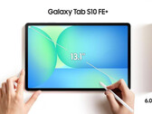 Galaxy Tab S10 FE+ kommer att ha en 13,1-tums skärm. (Bildkälla: Evan Blass)