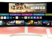 LG presenterar en böjd 34-tums 21:9 webOS VA-skärm med strömmande media, live-TV, Apple Airplay och Microsoft 365. (Bildkälla: LG)