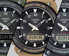 Från vänster till höger (på bilden), Casio AQS820W-3BV, AQS820W-5AV och AQS820W-1AV. (Bildkälla: Casio)