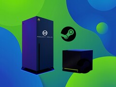 Project Helix mockup visas upp bredvid Steam Machine