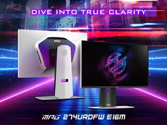 MSI MPG 274URDFW E16M mini-LED-spelmonitor finns nu tillgänglig att köpa via Amazon. (Bildkälla: MSI)