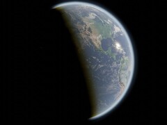 En konstnärs illustration som visar jorden i rymden. (Bildkälla: TheHappyCamper - Pixabay)