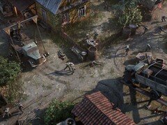 En bild som visar en strid i War Mongrels, nu med 78 % rabatt på Steam.