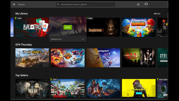 På bilden: Nvidia GeForce Now-appen på Steam Deck, komplett med toppsäljare från butiksfronter och Nvidias GFN Thursday (som lägger till nya spel varje torsdag) (Bildkälla: skärmdump tagen med tillstånd av Nvidias inbyggda app)