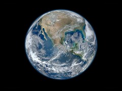 En karta visar hur jorden kan komma att se ut om 250 miljoner år. (Bildkälla: NASA)