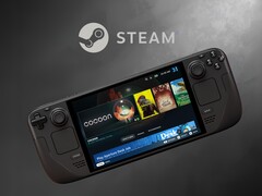 Valve Steam Deck LCD visas nedanför Steam-logotypen (Bildkälla: Valve med ändringar)