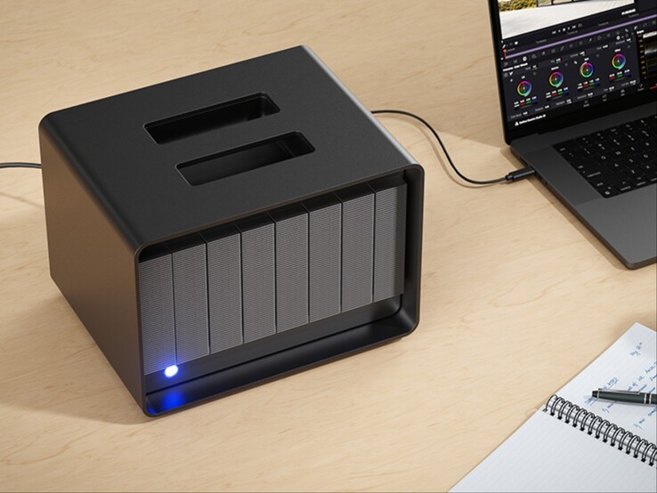 Reklambild för Seagate LaCie 8big Pro5 RAID-lagringslösning.