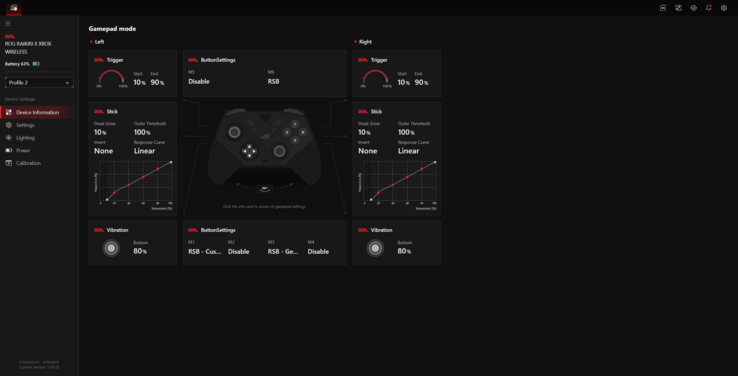 Konfigurationen hanteras via Gear Link