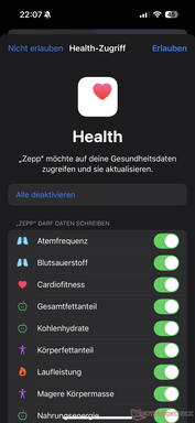 Apple Synkronisering av hälsa