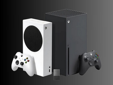 Seagate 4TB Xbox expansionskort framför Xbox-konsoler (Bildkälla: Best Buy)