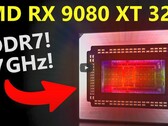RX 9080 XT ES spekulationer (bildkälla: @MooresLawIsDead YouTube)