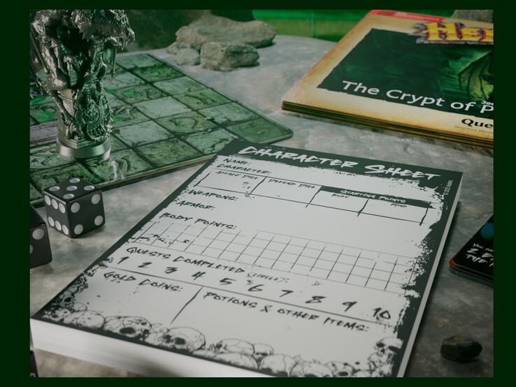 Joe Manganiellos Crypt of Perpetual Darkness HeroQuest-expansion kommer med massor av högkvalitativa figurer och speltillbehör.
