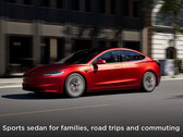 Model 3-uppdateringen listades en gång med frontkamera på den officiella webbplatsen. (Bildkälla: Tesla)