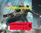 Banner för Cyberpunk 2077 Edgerunners 2 Update 2.5 visas