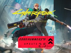 Banner för Cyberpunk 2077 Edgerunners 2 Update 2.5 visas