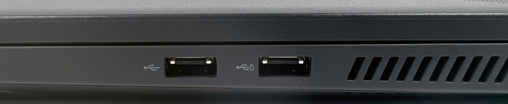 Höger: 2x USB 2.0 (Typ-A)