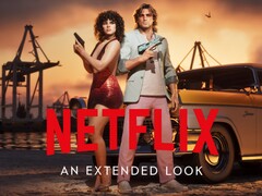 Banner för GTA 6 Netflix Extended Look med Lucia och Jason visas