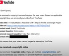 Dark Space delade på YouTube att hans video om GTA 6-kartmodet togs ner av ett upphovsrättsanspråk från Take-Two Interactive. (Bildkälla: Dark Space via YouTube)