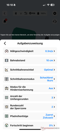 Inställningar för klippning