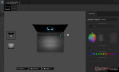 AlienFX är marknadsnamnet för alla RGB-lampor och effekter
