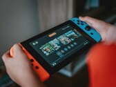 En bild av Nintendo Switch-konsolen i bruk