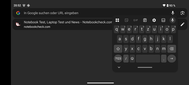 Tangentbord i liggande format